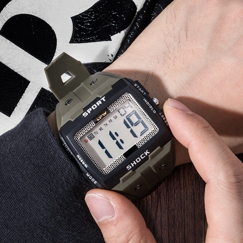 Cap Point Multifunction Digital Men's Sports Watch