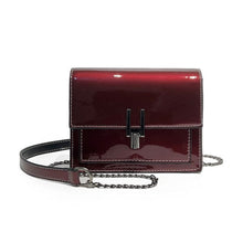 Load image into Gallery viewer, Cap Point 1 / 33cm X 24cm X 14cm Patent Luxury Brand PU Leather Crossbody Handbag
