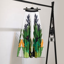 Load image into Gallery viewer, Cap Point 12 / One Size Fashion Pleated Elastic High Waist Mid-Calf Skirt
