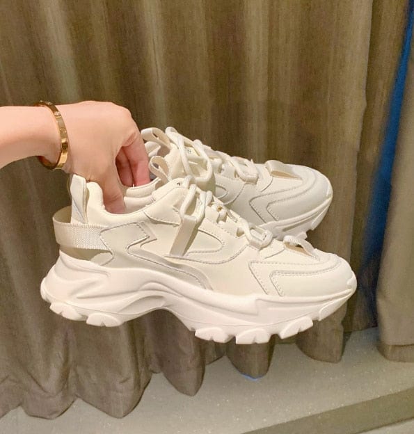 Cap Point 132 Beige / 5 Mira Height Increasing Chunky Breathable sneakers