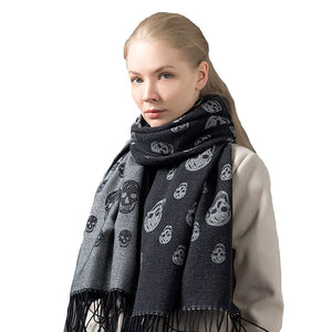 Cap Point 16 Martha plaid cashmere winter warm cloak thick blanket shawl scarf