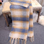 Cap Point 180x70cm25 / One size Winnie Cashmere Plaid Thick Wrap Winter Scarf