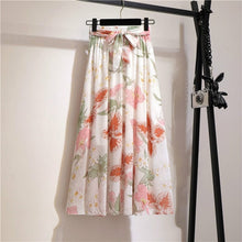 Load image into Gallery viewer, Cap Point 19 / Free size Belline Chiffon Floral Bohemian High Waist Maxi Skirt
