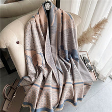 Load image into Gallery viewer, Cap Point 20 Martha plaid cashmere winter warm cloak thick blanket shawl scarf
