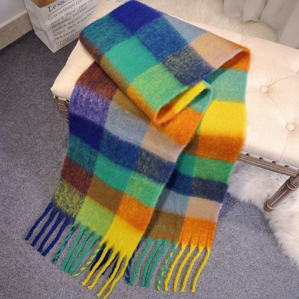 Cap Point 200x35cm 1 / One size Winnie Cashmere Plaid Thick Wrap Winter Scarf