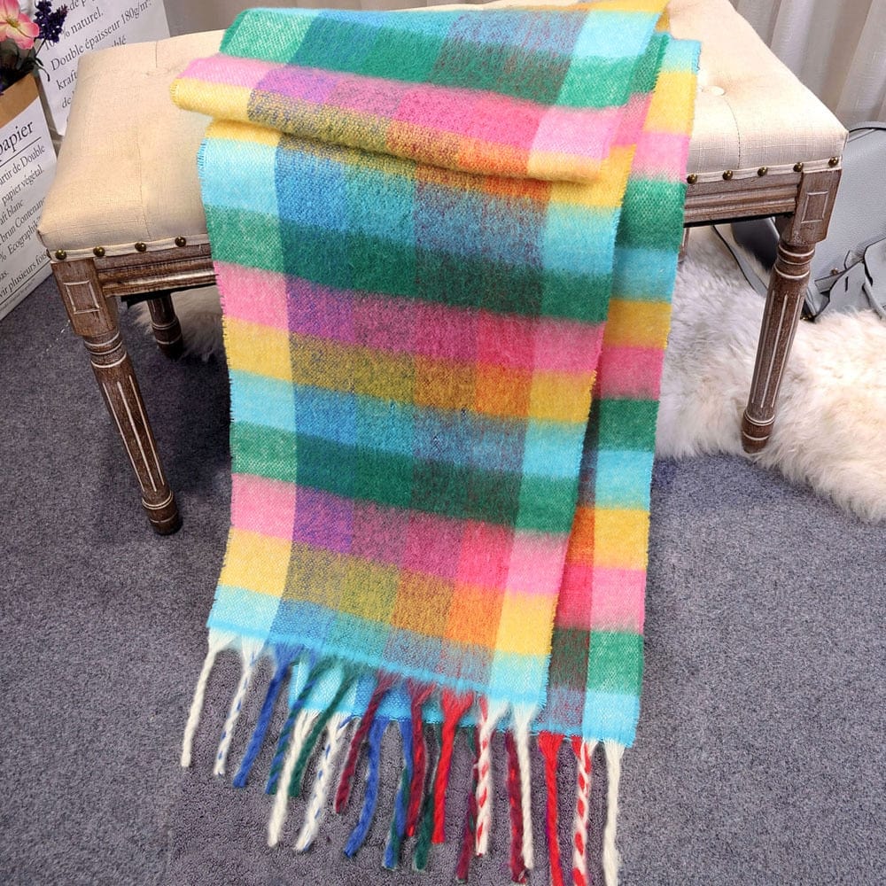 Cap Point 200x35cm 10 / One size Winnie Cashmere Plaid Thick Wrap Winter Scarf