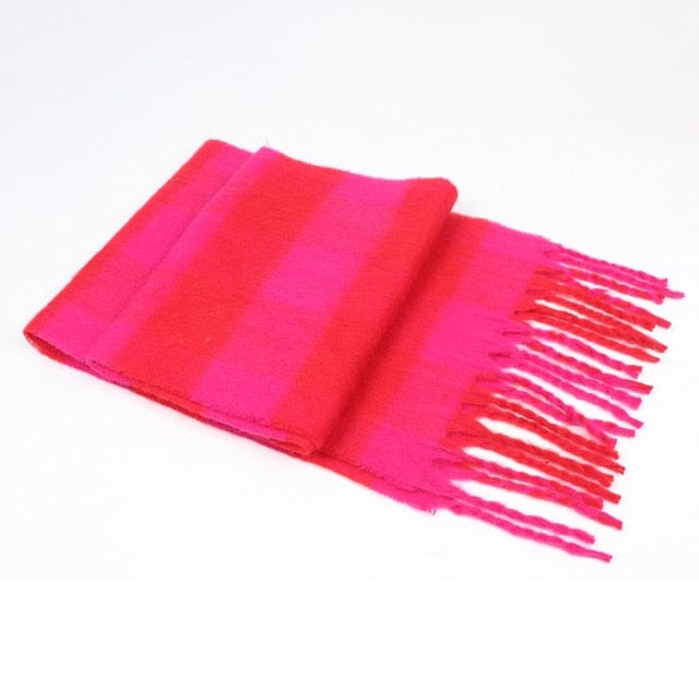 Cap Point 200x35cm 21 / One size Winnie Cashmere Plaid Thick Wrap Winter Scarf
