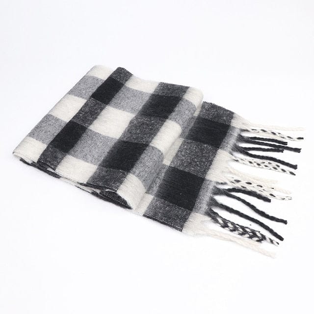 Cap Point 200x35cm 9 / One size Winnie Cashmere Plaid Thick Wrap Winter Scarf