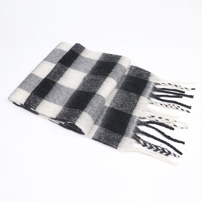 Cap Point 200x35cm 9 / One size Winnie Cashmere Plaid Thick Wrap Winter Scarf