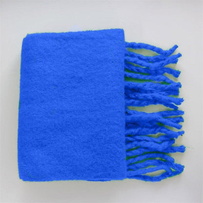 Cap Point 220x45cm28 / One size Winnie Cashmere Plaid Thick Wrap Winter Scarf