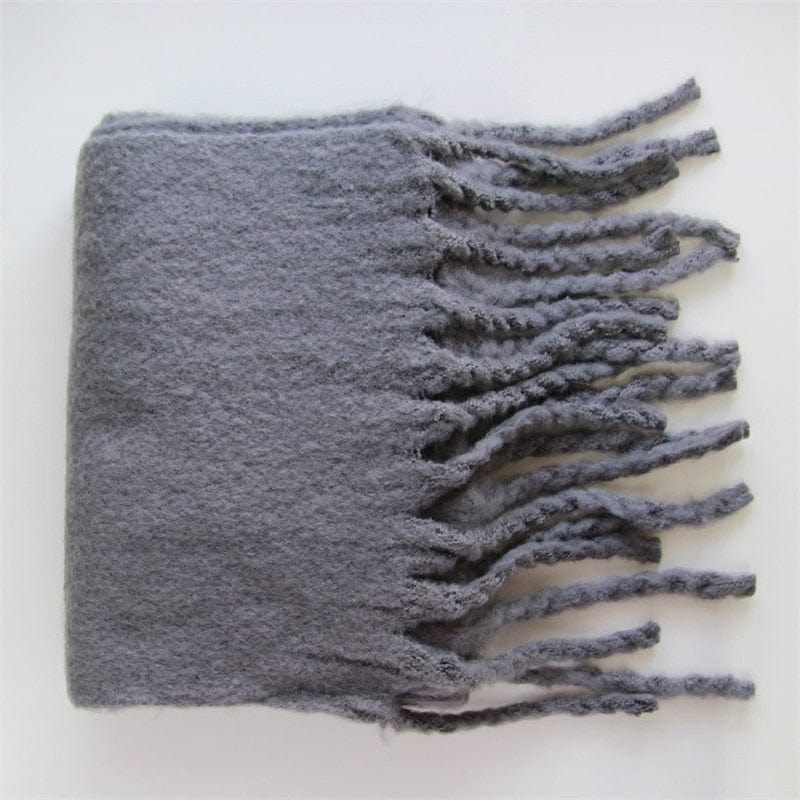 Cap Point 220x45cm30 / One size Winnie Cashmere Plaid Thick Wrap Winter Scarf