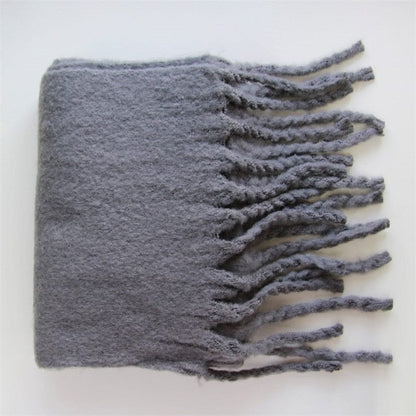 Cap Point 220x45cm30 / One size Winnie Cashmere Plaid Thick Wrap Winter Scarf