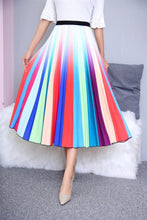 Load image into Gallery viewer, Cap Point 23 / One Size Fashion Pleated Elastic High Waist Mid-Calf Skirt
