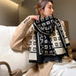 Cap Point 24 Martha plaid cashmere winter warm cloak thick blanket shawl scarf