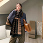 Cap Point 25 Martha plaid cashmere winter warm cloak thick blanket shawl scarf
