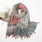 Cap Point 3 Martha Aztec Cashew Floral Tassel Viscose Shawl Scarf