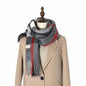 Cap Point 3 Martha plaid cashmere winter warm cloak thick blanket shawl scarf