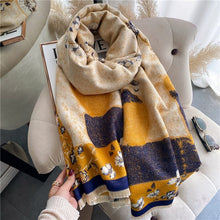 Load image into Gallery viewer, Cap Point 34 Martha plaid cashmere winter warm cloak thick blanket shawl scarf
