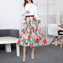 Load image into Gallery viewer, Cap Point 35 / One Size Fashion Pleated Elastic High Waist Mid-Calf Skirt
