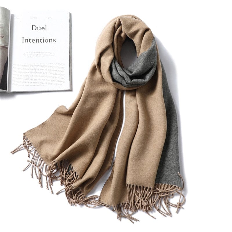 Cap Point 350g 16 Winnie Winter Cashmere Thick Warm Shawls Wrap Scarf