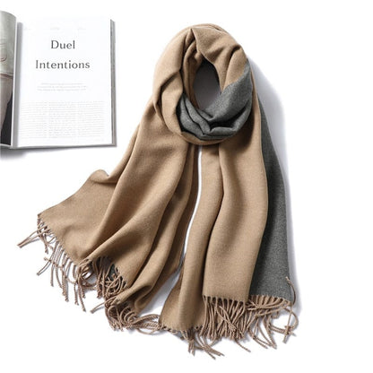 Cap Point 350g 16 Winnie Winter Cashmere Thick Warm Shawls Wrap Scarf