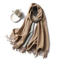Cap Point 350g 17 Winnie Winter Cashmere Thick Warm Shawls Wrap Scarf