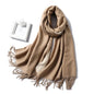 Cap Point 350g 18 Winnie Winter Cashmere Thick Warm Shawls Wrap Scarf