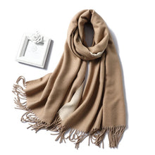 Load image into Gallery viewer, Cap Point 350g 18 Winnie Winter Cashmere Thick Warm Shawls Wrap Scarf
