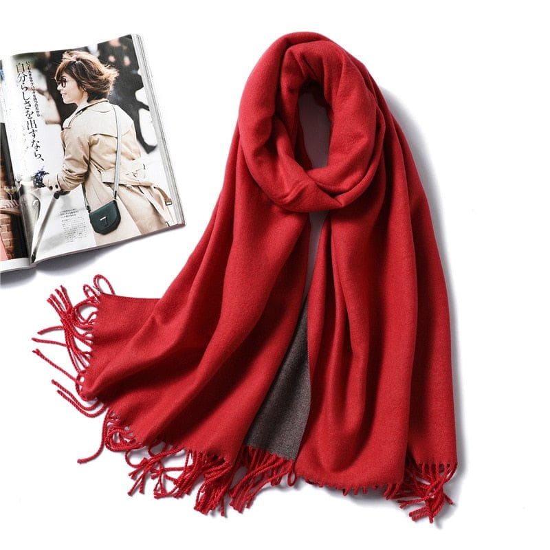 Cap Point 350g 21 Winnie Winter Cashmere Thick Warm Shawls Wrap Scarf