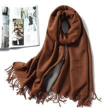 Load image into Gallery viewer, Cap Point 350g 23 Winnie Winter Cashmere Thick Warm Shawls Wrap Scarf
