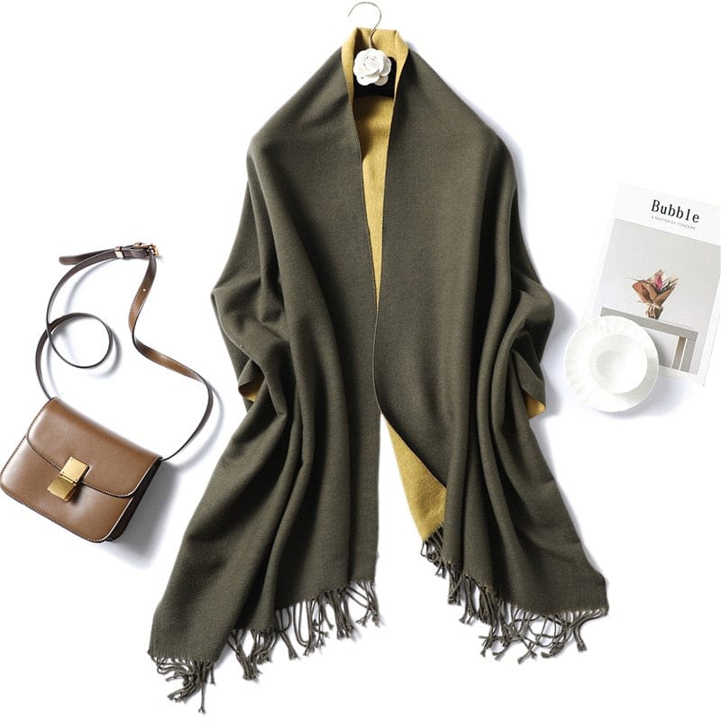 Cap Point 350g 26 Winnie Winter Cashmere Thick Warm Shawls Wrap Scarf