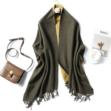 Load image into Gallery viewer, Cap Point 350g 26 Winnie Winter Cashmere Thick Warm Shawls Wrap Scarf
