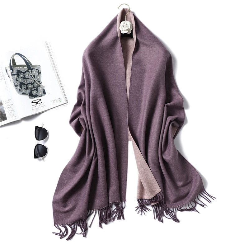 Cap Point 350g 28 Winnie Winter Cashmere Thick Warm Shawls Wrap Scarf