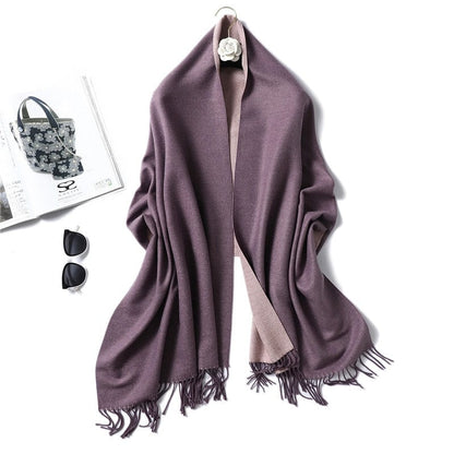 Cap Point 350g 28 Winnie Winter Cashmere Thick Warm Shawls Wrap Scarf