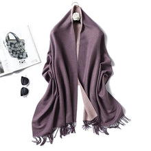 Load image into Gallery viewer, Cap Point 350g 28 Winnie Winter Cashmere Thick Warm Shawls Wrap Scarf
