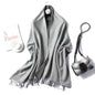 Cap Point 350g 29 Winnie Winter Cashmere Thick Warm Shawls Wrap Scarf