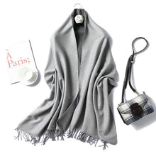 Load image into Gallery viewer, Cap Point 350g 29 Winnie Winter Cashmere Thick Warm Shawls Wrap Scarf
