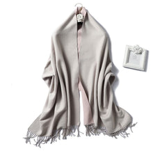 Load image into Gallery viewer, Cap Point 350g 30 Winnie Winter Cashmere Thick Warm Shawls Wrap Scarf
