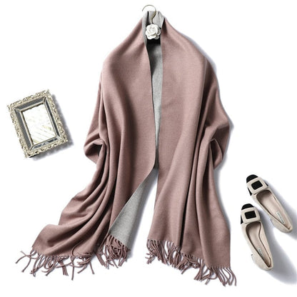 Cap Point 350g 32 Winnie Winter Cashmere Thick Warm Shawls Wrap Scarf