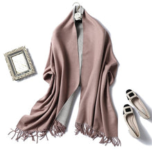 Load image into Gallery viewer, Cap Point 350g 32 Winnie Winter Cashmere Thick Warm Shawls Wrap Scarf
