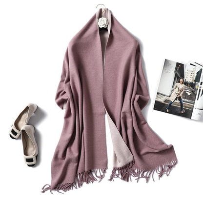 Cap Point 350g 33 Winnie Winter Cashmere Thick Warm Shawls Wrap Scarf