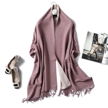 Load image into Gallery viewer, Cap Point 350g 33 Winnie Winter Cashmere Thick Warm Shawls Wrap Scarf
