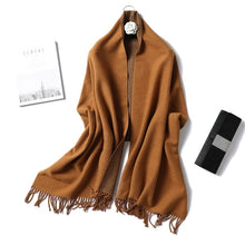 Load image into Gallery viewer, Cap Point 350g 34 Winnie Winter Cashmere Thick Warm Shawls Wrap Scarf
