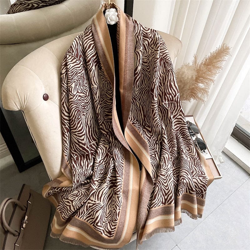 Cap Point 36 Martha plaid cashmere winter warm cloak thick blanket shawl scarf