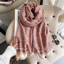 Load image into Gallery viewer, Cap Point 37 Martha plaid cashmere winter warm cloak thick blanket shawl scarf
