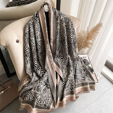 Load image into Gallery viewer, Cap Point 38 Martha plaid cashmere winter warm cloak thick blanket shawl scarf
