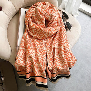Cap Point 40 Martha plaid cashmere winter warm cloak thick blanket shawl scarf
