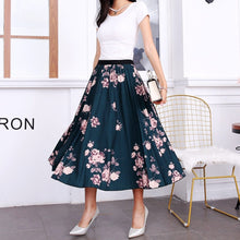 Load image into Gallery viewer, Cap Point 47 / One Size Fashion Pleated Elastic High Waist Mid-Calf Skirt
