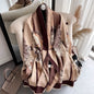 Cap Point 49 Martha plaid cashmere winter warm cloak thick blanket shawl scarf