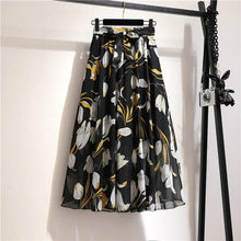 Load image into Gallery viewer, Cap Point 5 / Free size Belline Chiffon Floral Bohemian High Waist Maxi Skirt
